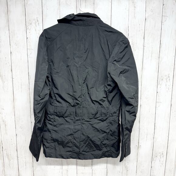 Michael Kors Jacket Men Sz Small Black Collared Button Down Utility Trench Coat - Picture 5 of 7